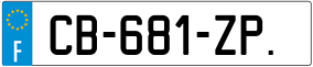 Trailer License Plate