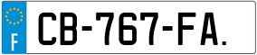 Truck License Plate