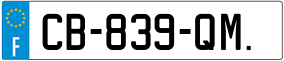 Trailer License Plate