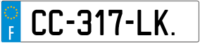 Trailer License Plate