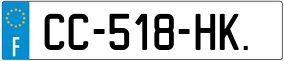 Trailer License Plate