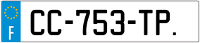 Trailer License Plate