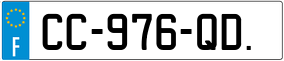 Trailer License Plate
