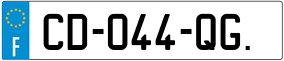 Trailer License Plate