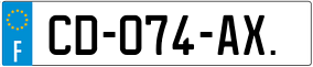 Trailer License Plate