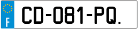 Trailer License Plate