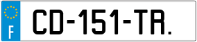 Trailer License Plate