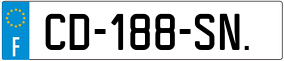 Trailer License Plate
