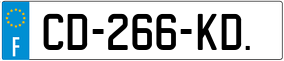 Trailer License Plate