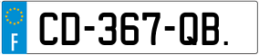 Trailer License Plate