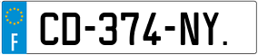 Trailer License Plate