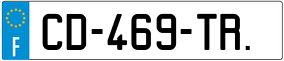 Trailer License Plate