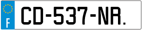 Trailer License Plate