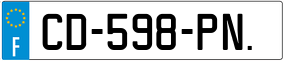 Trailer License Plate