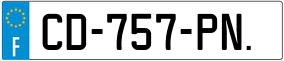 Trailer License Plate