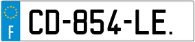 Trailer License Plate