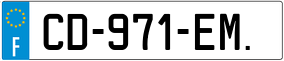 Trailer License Plate