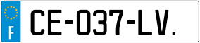 Trailer License Plate