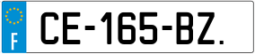 Trailer License Plate