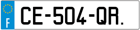 Trailer License Plate