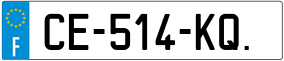 Trailer License Plate