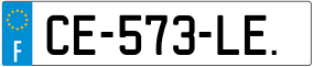 Trailer License Plate