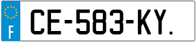 Trailer License Plate