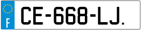 Trailer License Plate