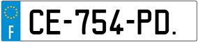 Trailer License Plate