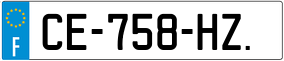 Trailer License Plate