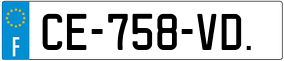 Trailer License Plate