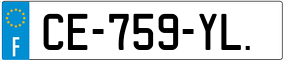 Trailer License Plate