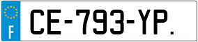 Trailer License Plate
