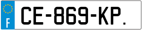 Trailer License Plate