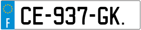 Trailer License Plate