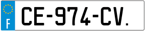 Trailer License Plate