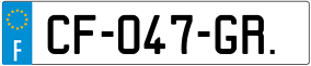 Trailer License Plate