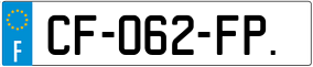 Trailer License Plate