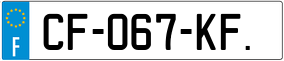 Trailer License Plate