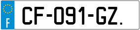 Trailer License Plate