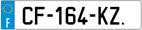 Trailer License Plate