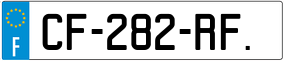 Trailer License Plate