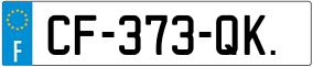 Trailer License Plate