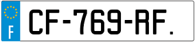 Trailer License Plate