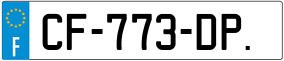 Trailer License Plate