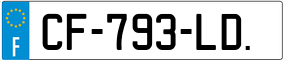 Trailer License Plate