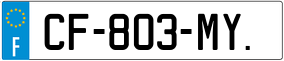 Trailer License Plate