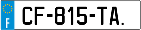 Trailer License Plate