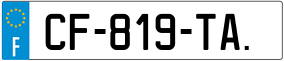 Trailer License Plate