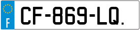 Trailer License Plate
